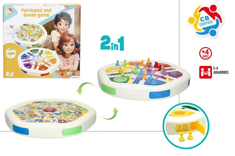 cb games juego parchis / oca 2 en 1 ( color baby - 47948)