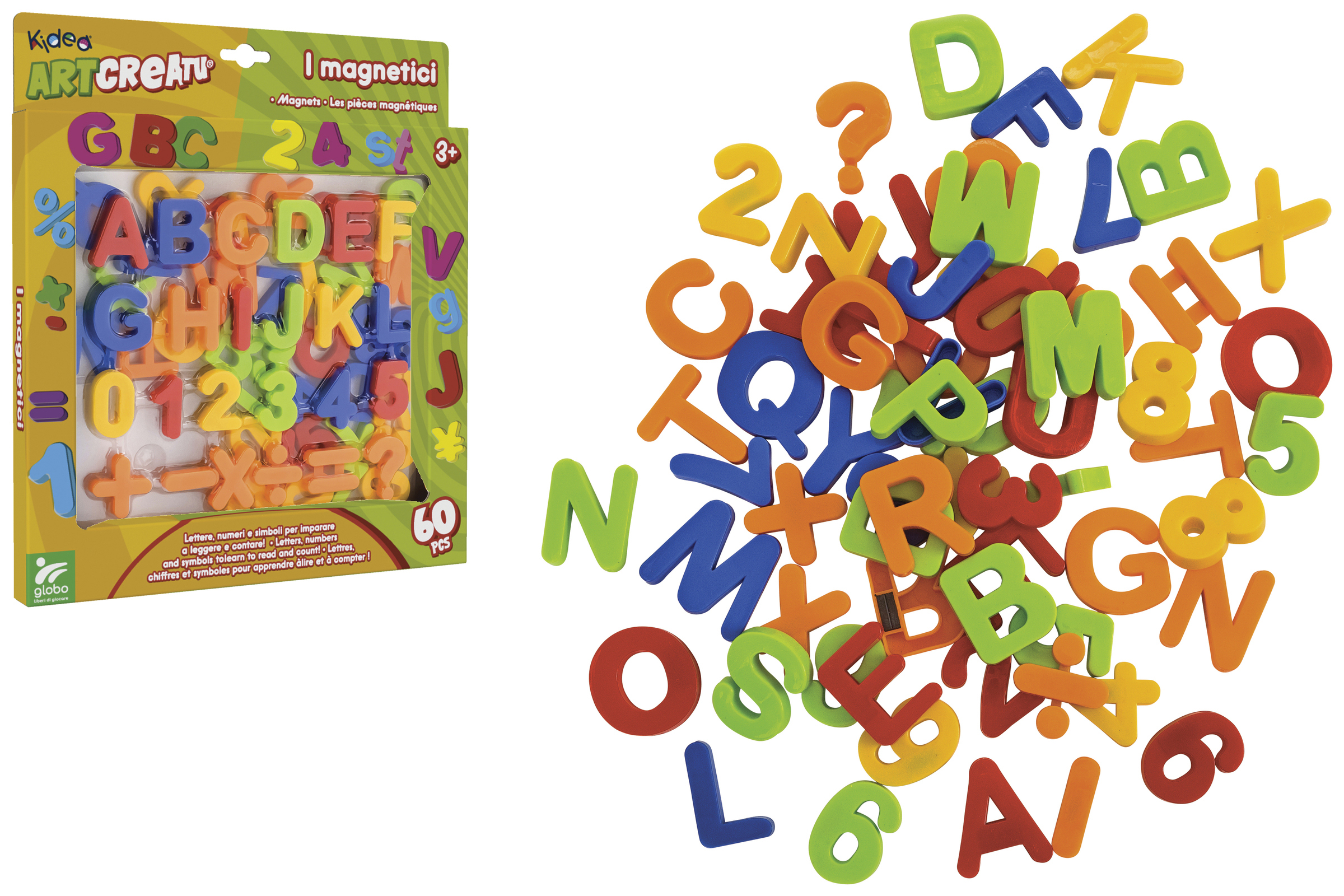 juego cifras magneticas 60 piezas (globo - 37564)