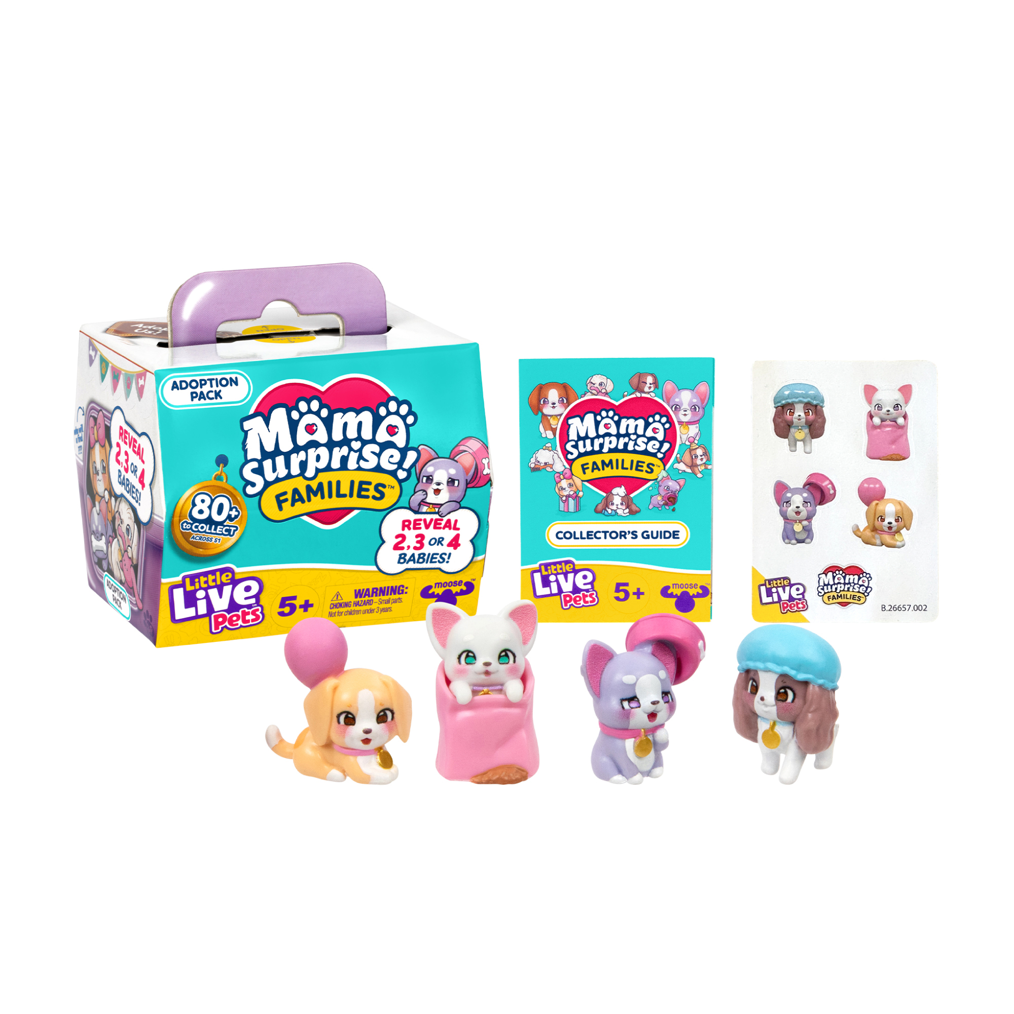 little live pets mama surprise puppy adoption pack ( famosa - lp305000)