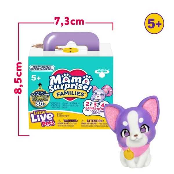 little live pets mama surprise puppy adoption pack ( famosa - lp305000)