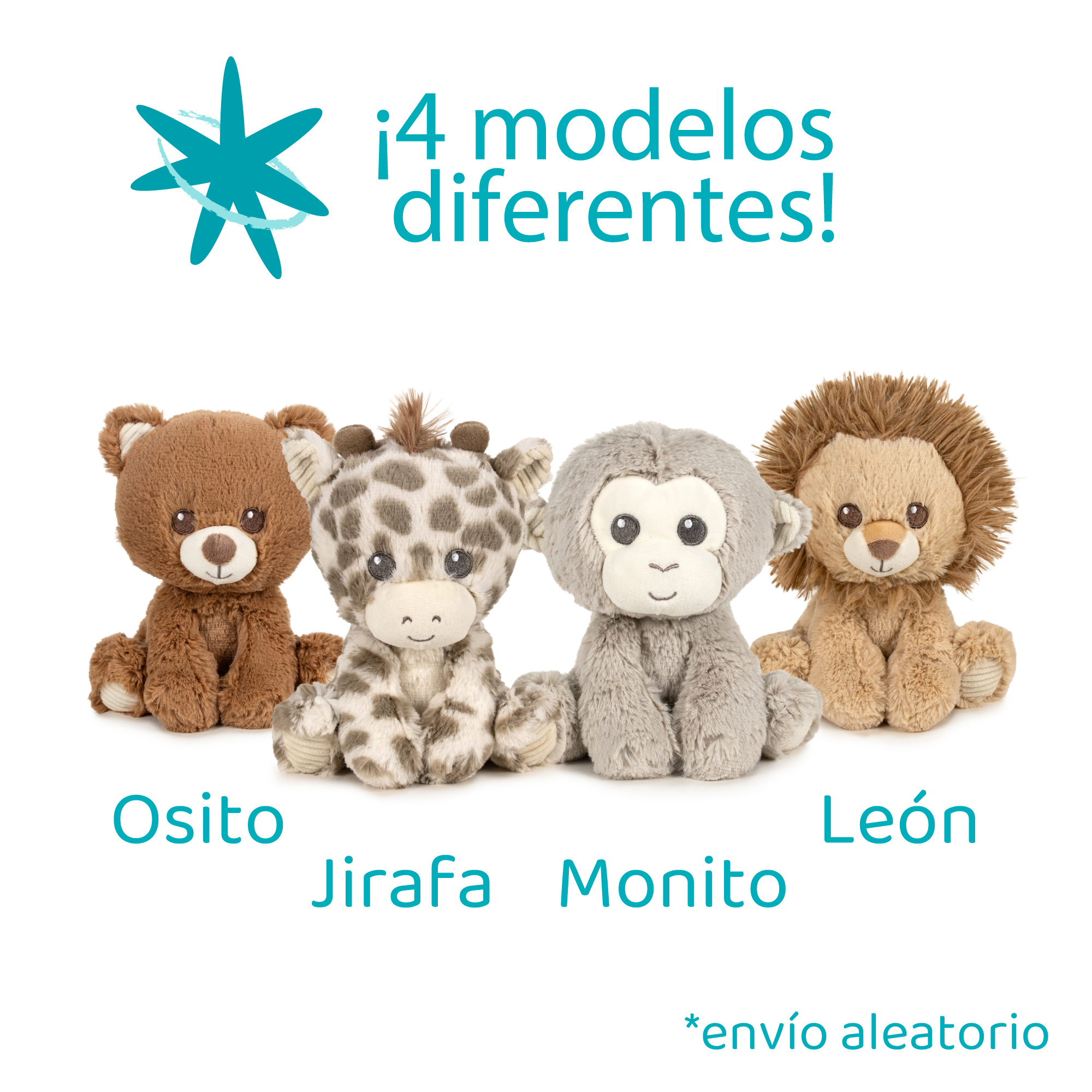 peluche boutique classic animales 22 cm surtidos ( famosa - 760025090 )