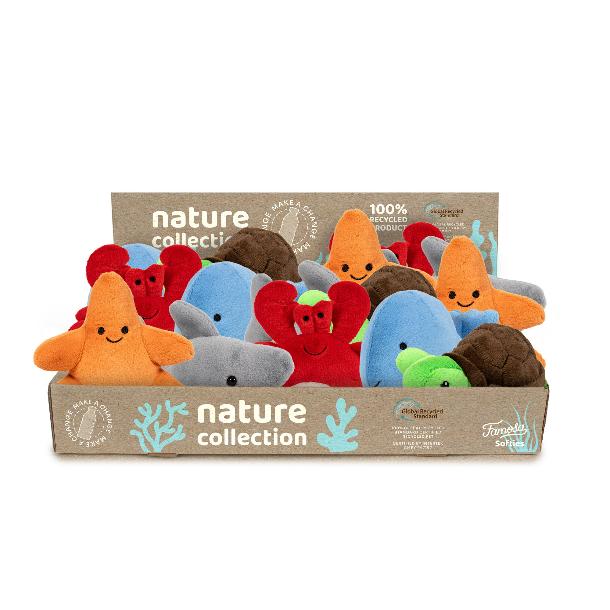 peluche nature mini marines 15 cm ( famosa - 760025086)