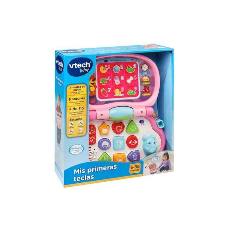vtech pc mis primeras teclas rosa (191257) vtech pc mis primeras teclas rosa (191257)