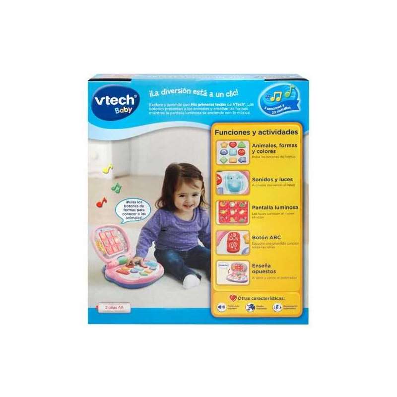 vtech pc mis primeras teclas rosa (191257) vtech pc mis primeras teclas rosa (191257)