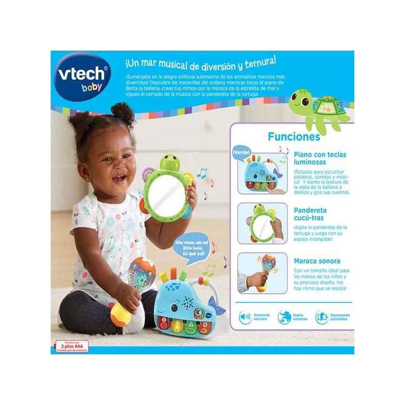 vtech set musical berta la ballena (vtech - 567022) vtech set musical berta la ballena (vtech - 567022)