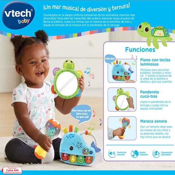 vtech set musical berta la ballena (vtech - 567022)