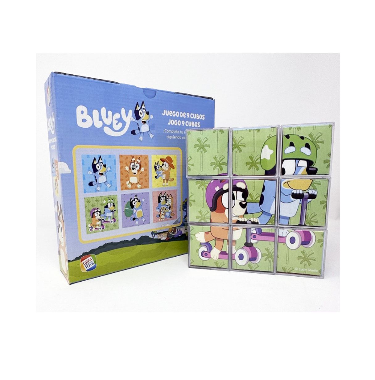 rompecabezas 9 cubos bluey (cefa  - 88319).