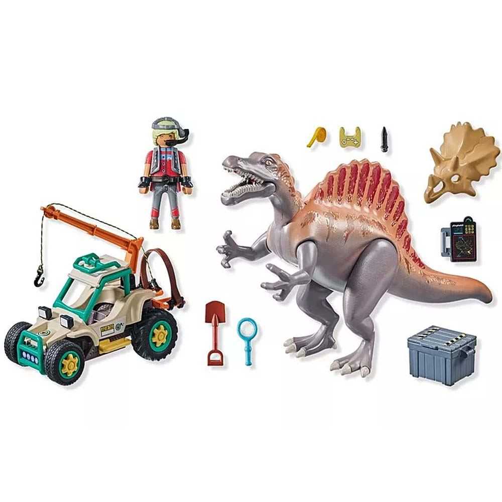 playmobil ataque del spinosaurio (71820)