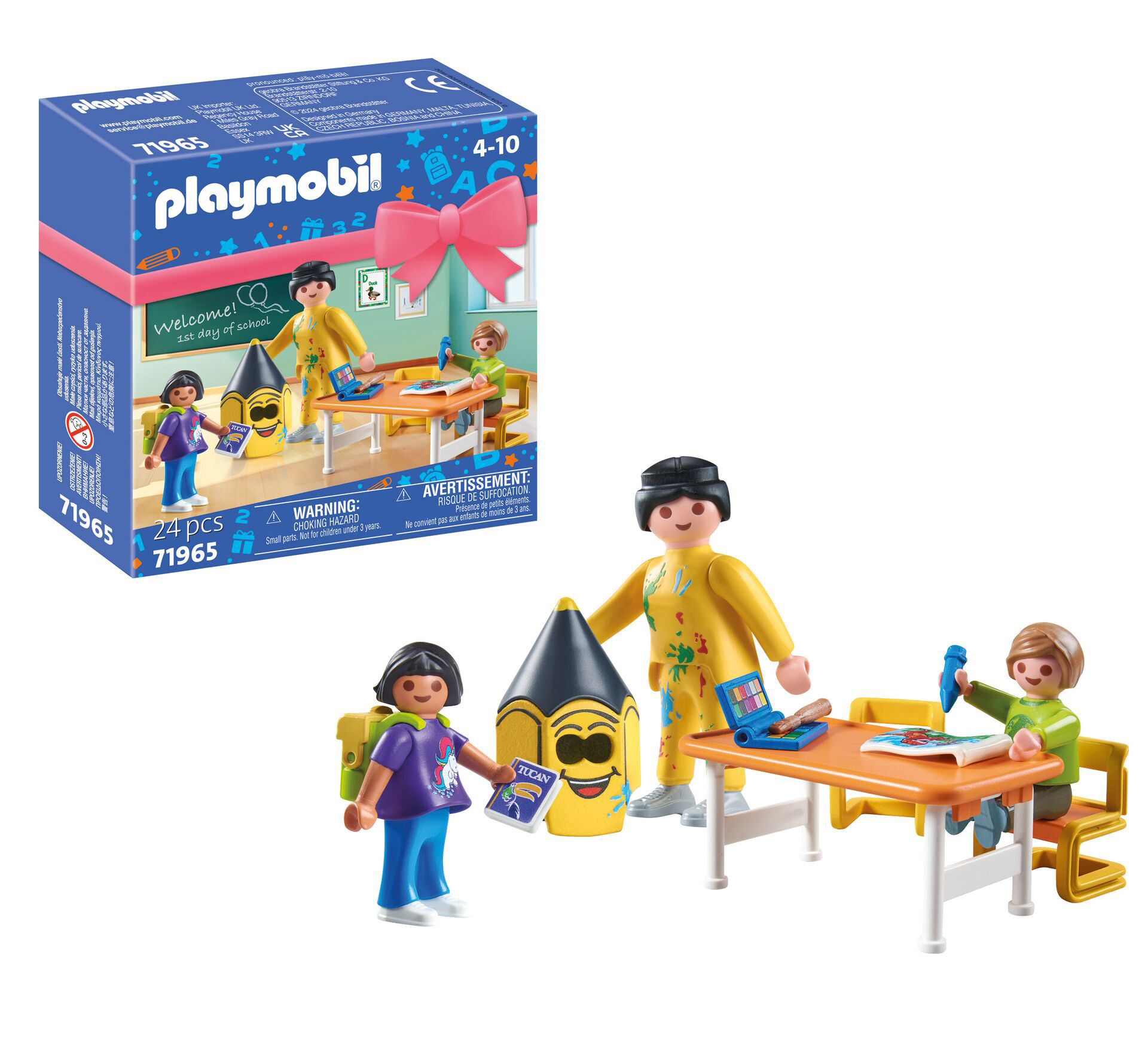 playmobil gift set primer dia de colegio (71965)