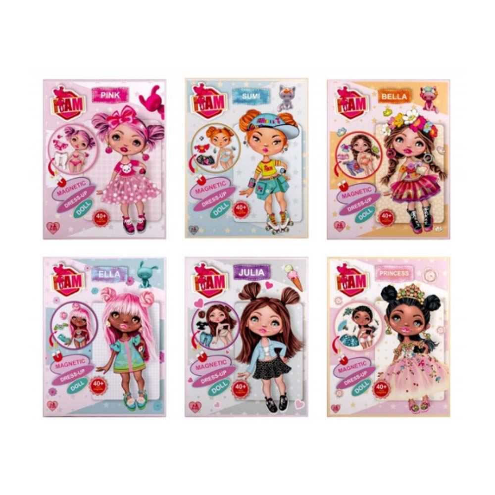 muÑeca magneticas recortable surtidas (iam23251)