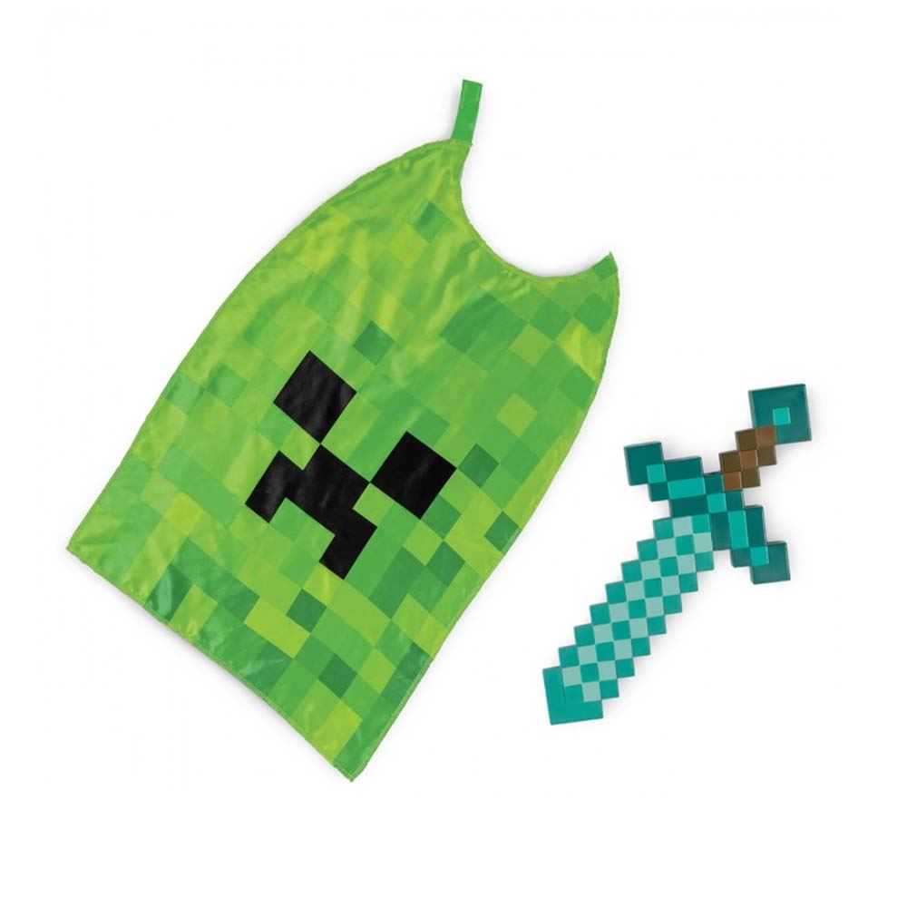 minecraft espada set con capa (jakks pacific - 156239-15l-6)
