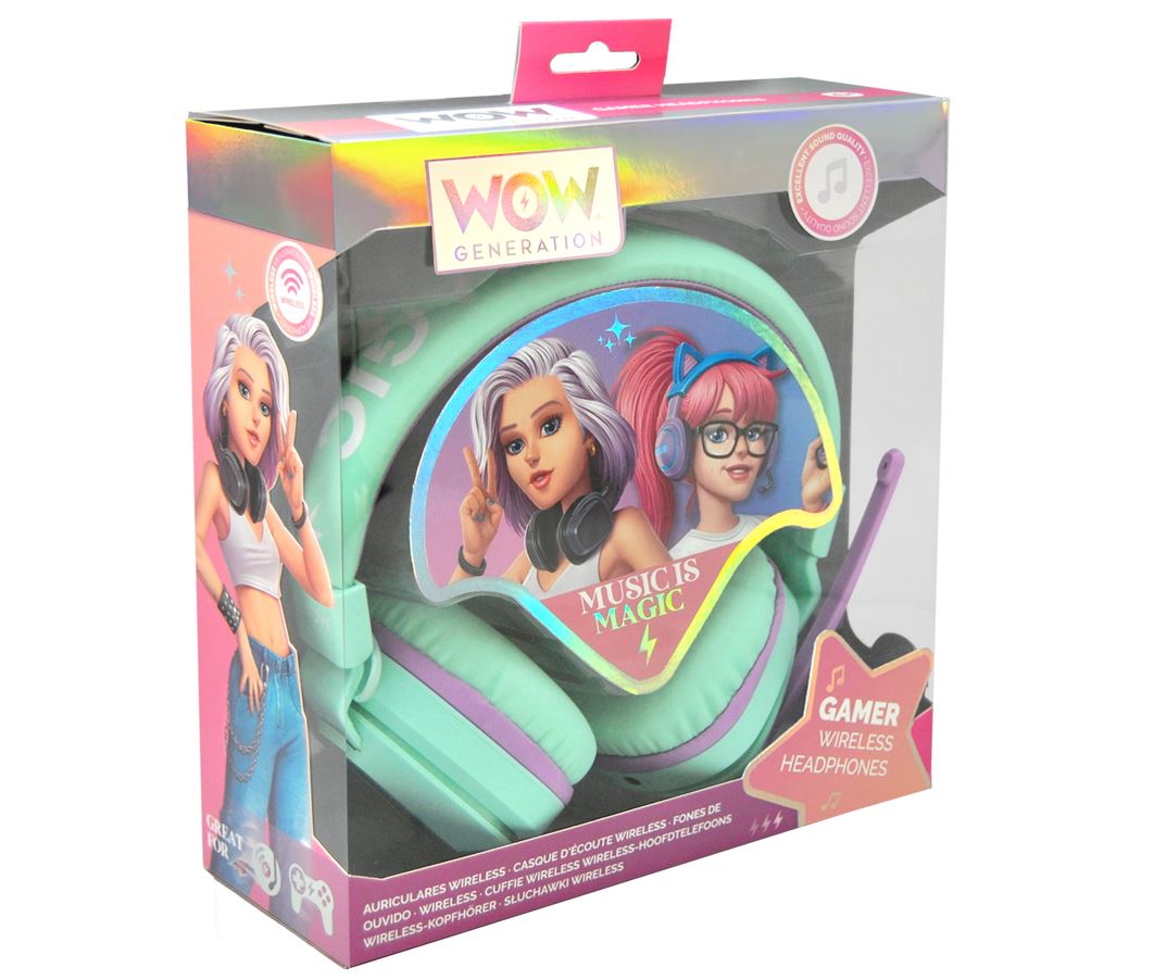 wow generation auriculares bluetooh (kids licensing -