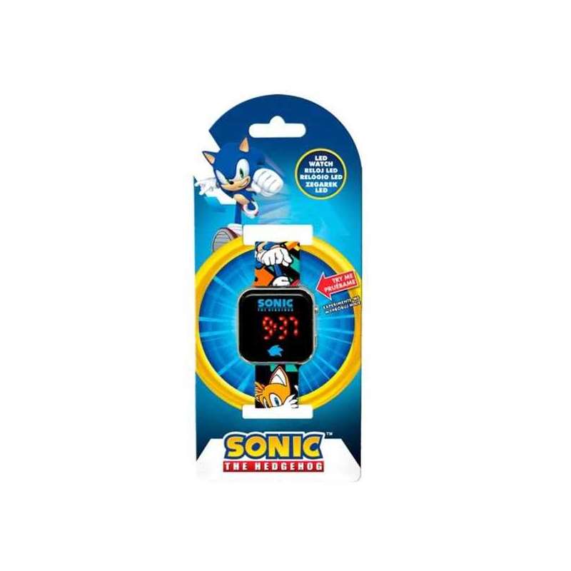 sonic reloj led ( kids licensing - snc4228m)