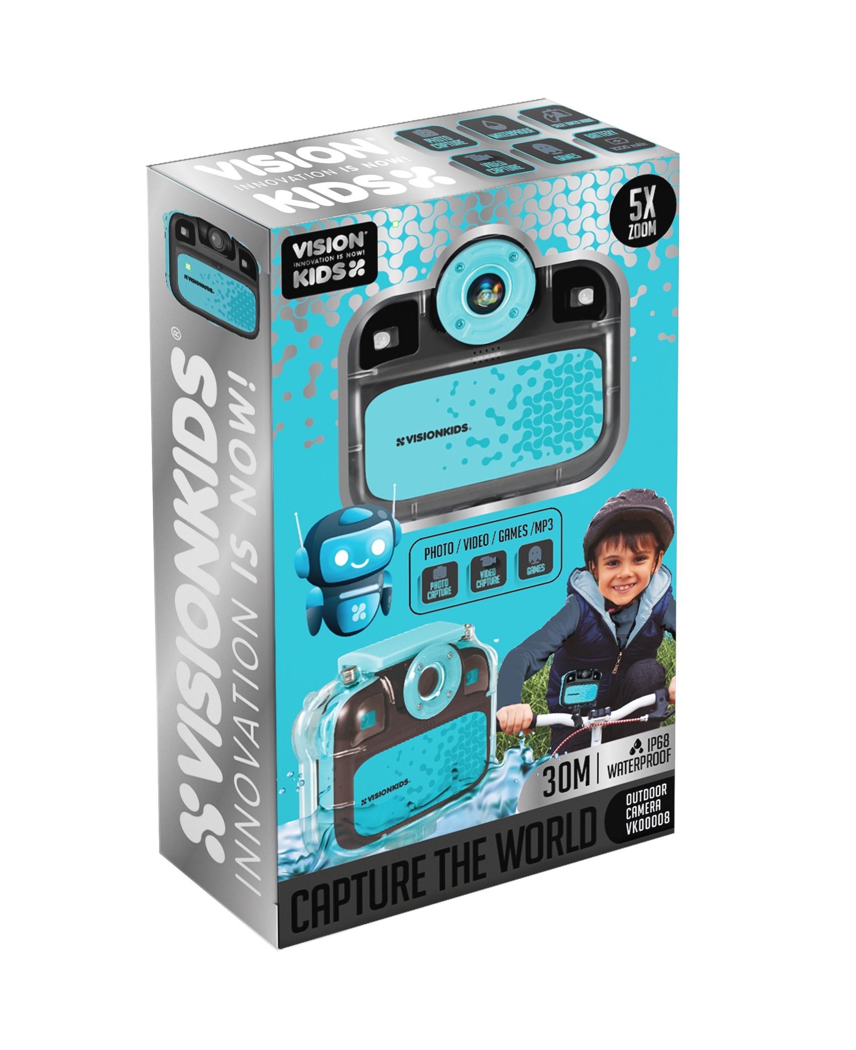 camara deportiva estanca vision kids (kids licensing - vk00008)