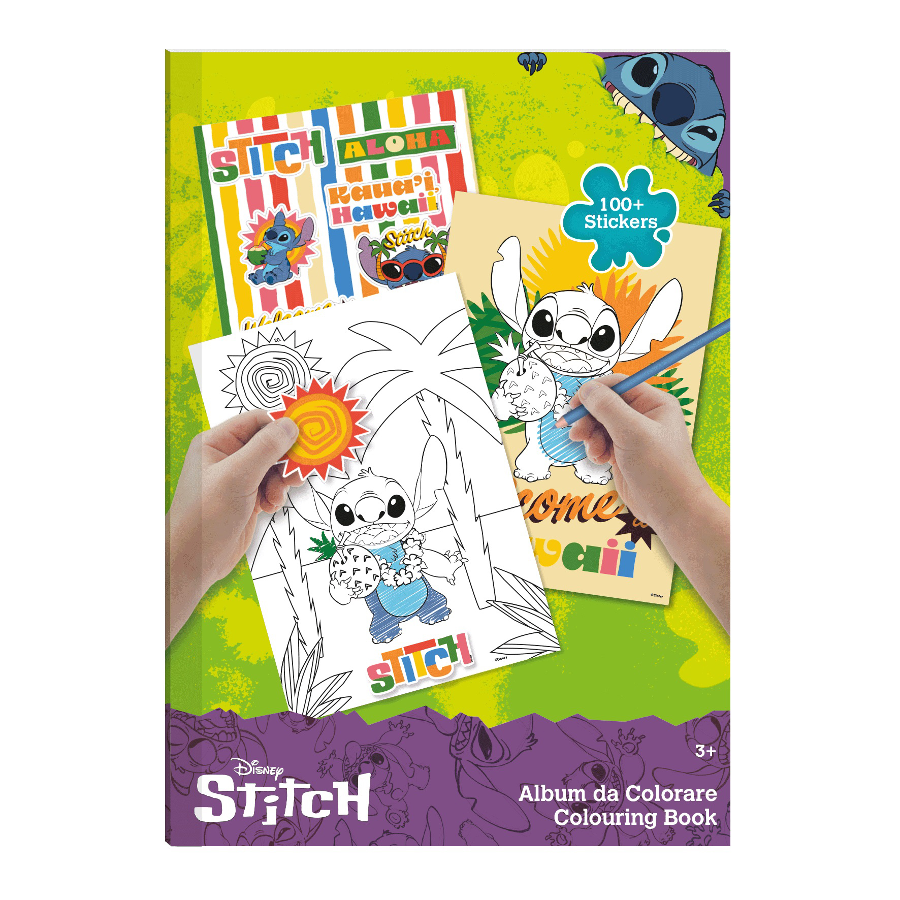 stitch libro para colorear (new import licencias - st04013)