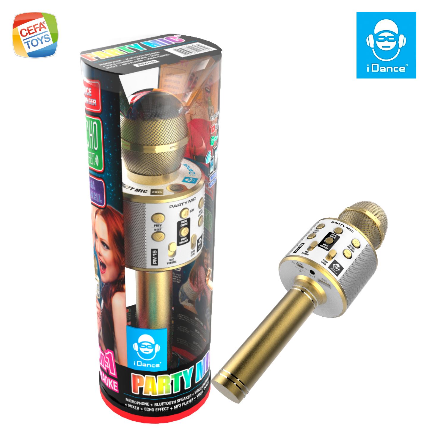 idance microfono karaoke 7 en 1  (cefa - 00353)