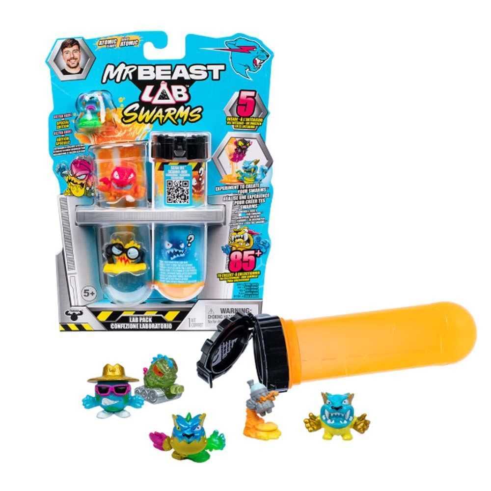 mr beast swarms test tube pack de 5 ( famosa - btr09000)