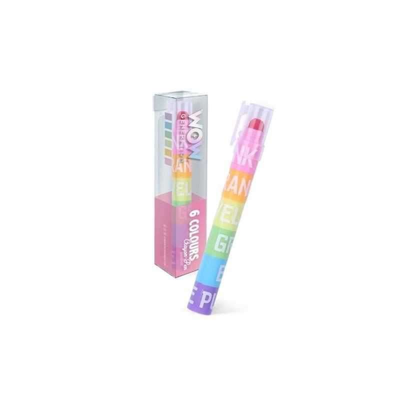 wow generation lapiz de 6 colores (kids licensing - wow00079)