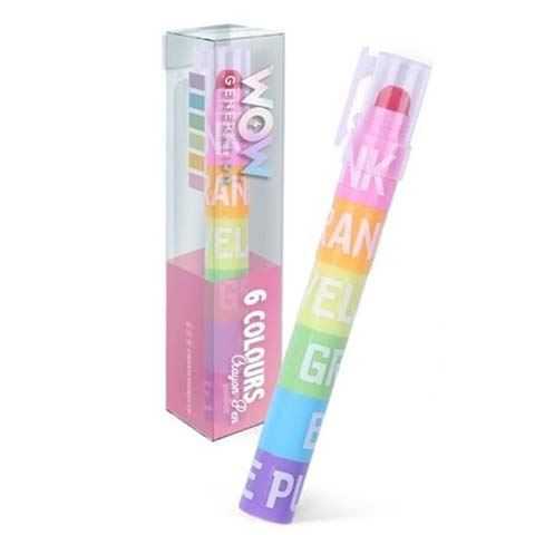 wow generation lapiz de 6 colores (kids licensing - wow00079)