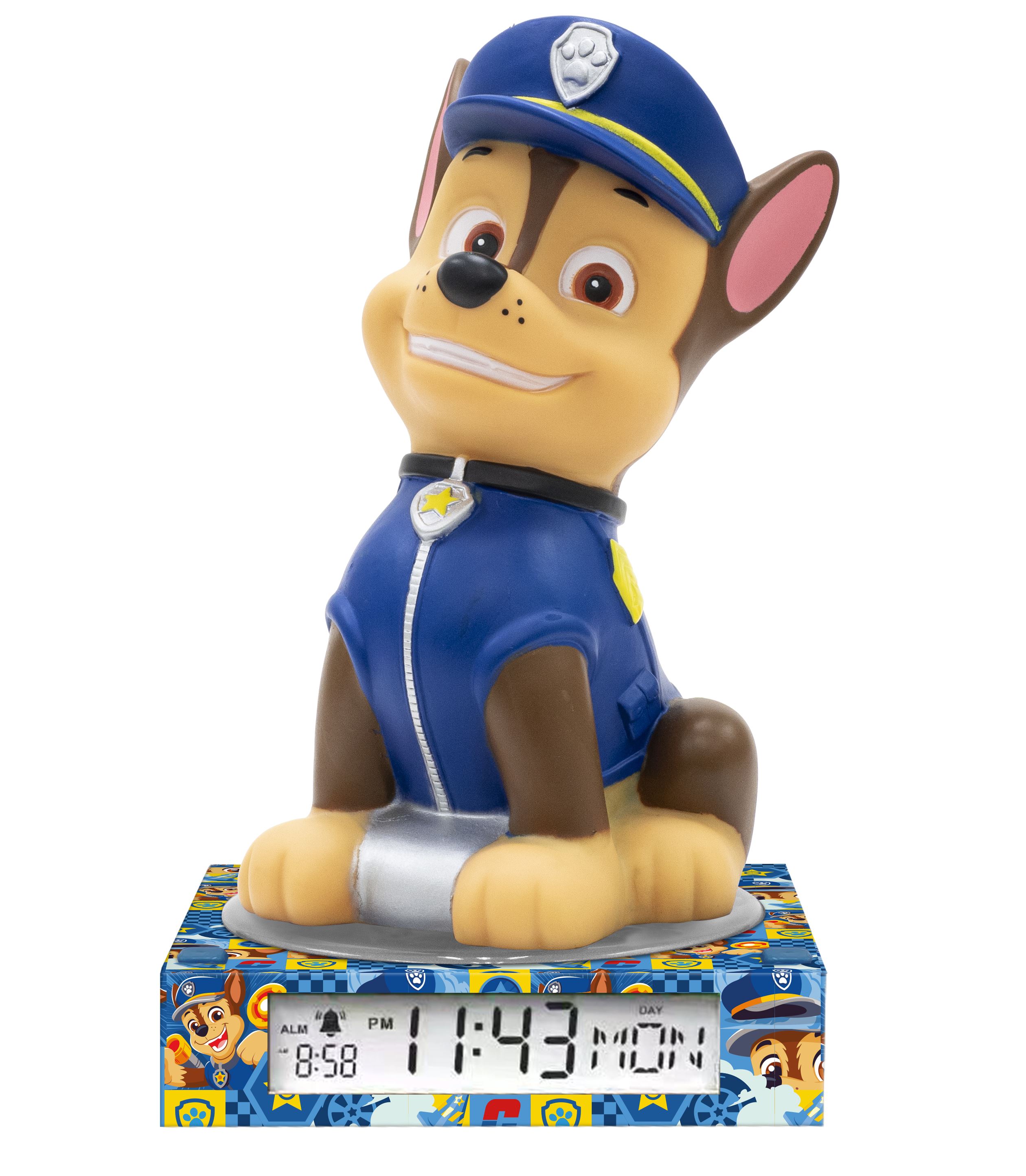 paw patrol lampara 3d con despertador ( kids licensing - pw19972)