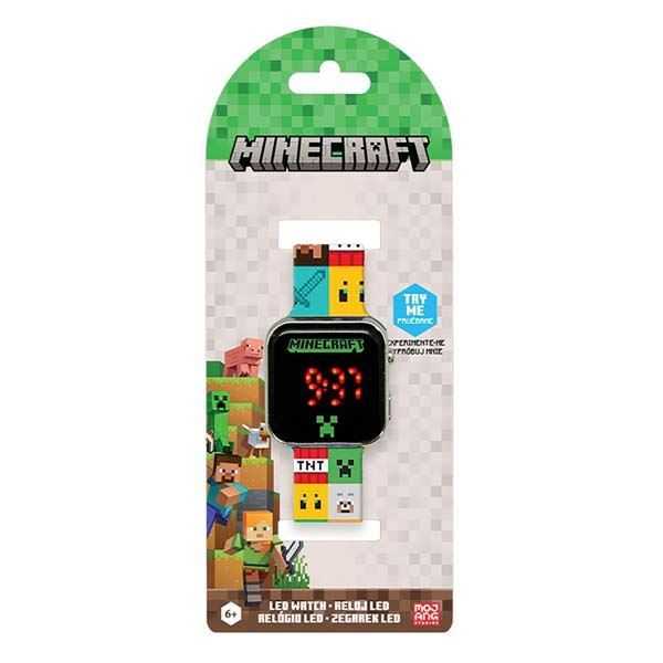 minecraft reloj led (kids licensing - min4272)