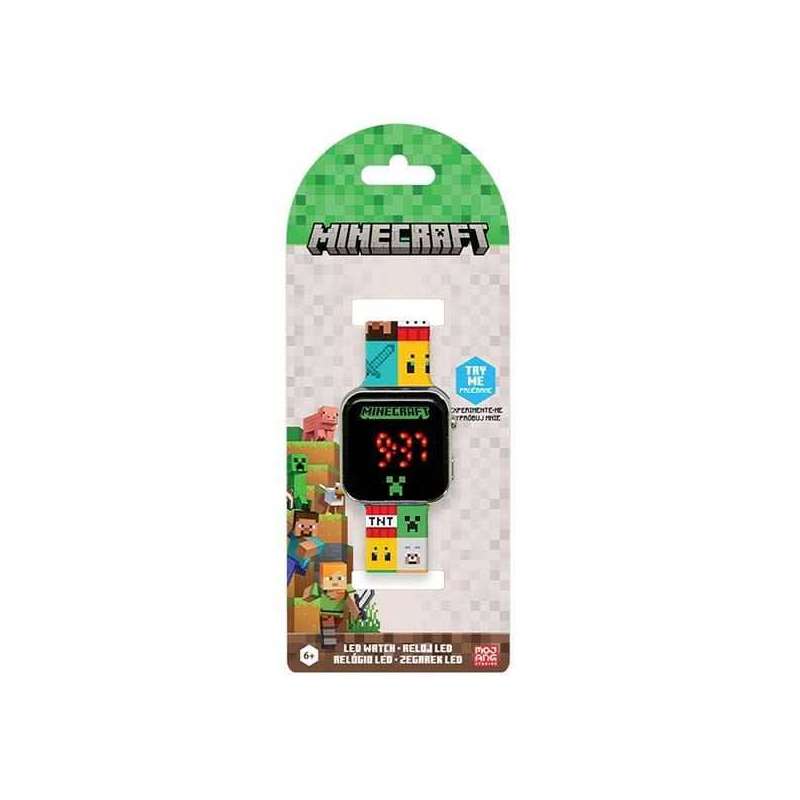 minecraft reloj led (kids licensing - min4272) minecraft reloj led (kids licensing - min4272)
