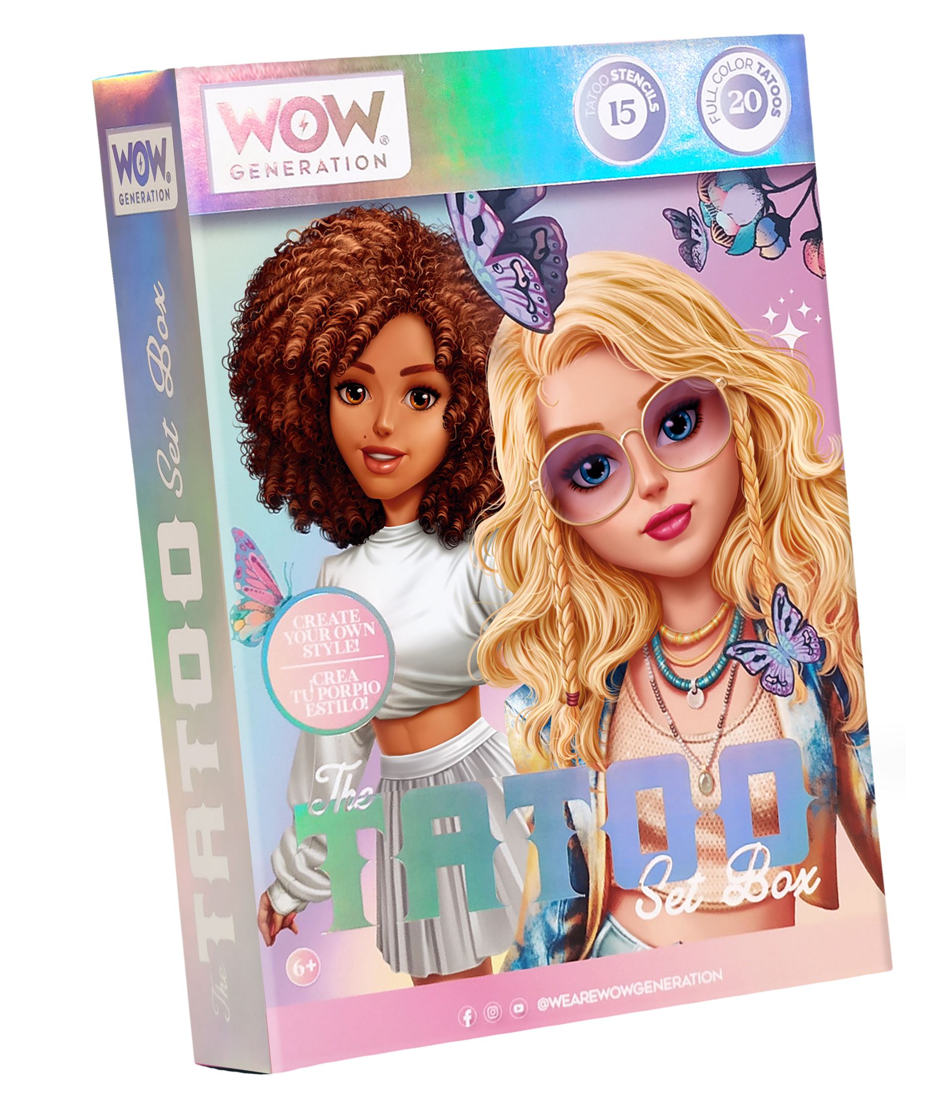 wow generation kit tatuaje en caja (kids licensing - wow00097)