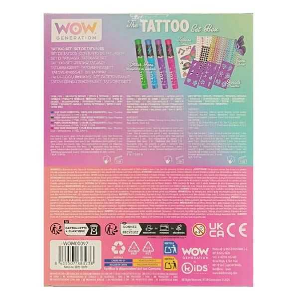 wow generation kit tatuaje en caja (kids licensing - wow00097)