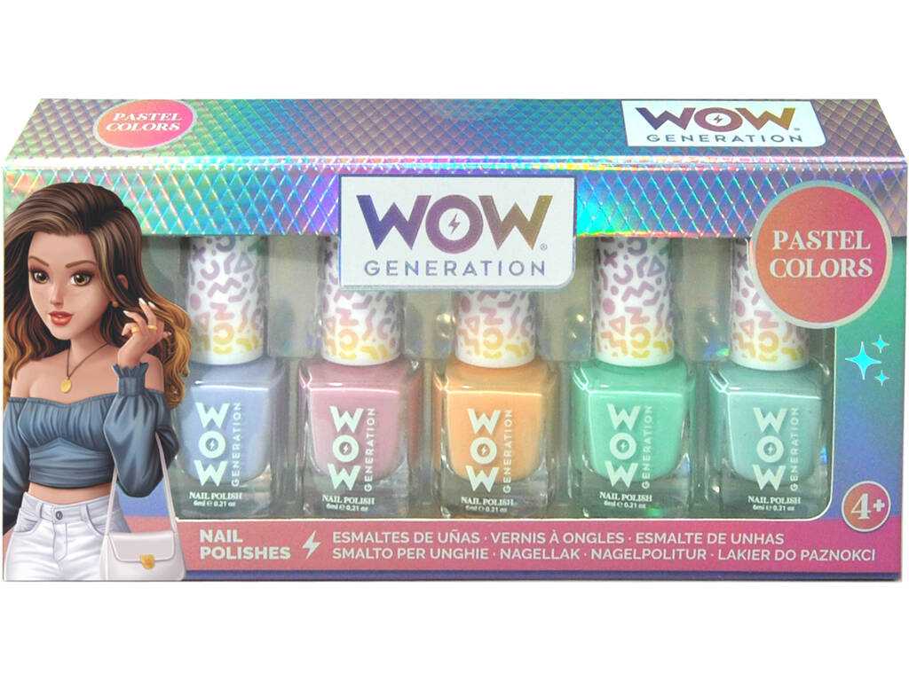 wow generation esmalte de uÑas pack de 5 botes (kids licensing - wow00018)