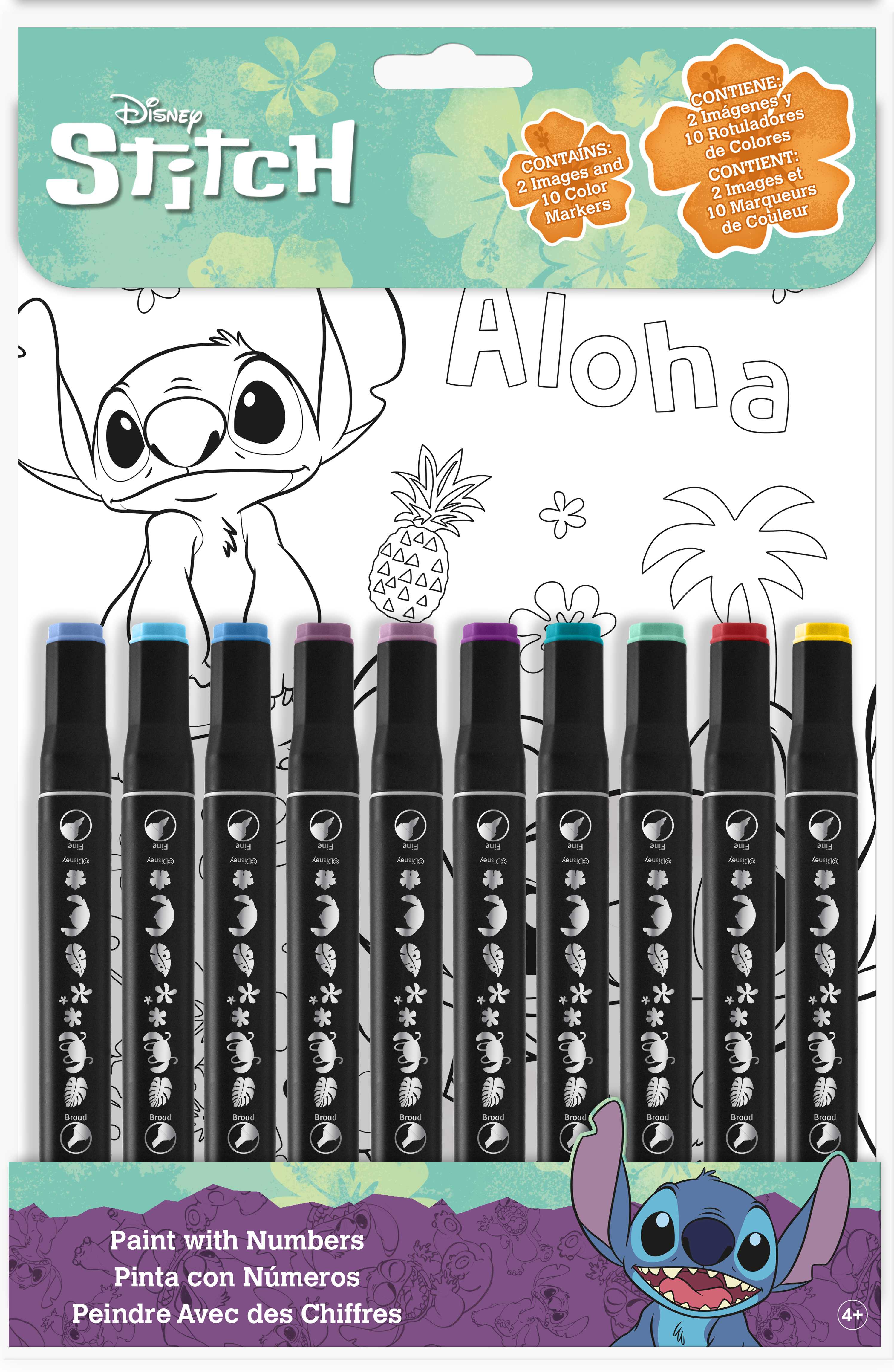 stitch pinta con numeros (kids licensing -