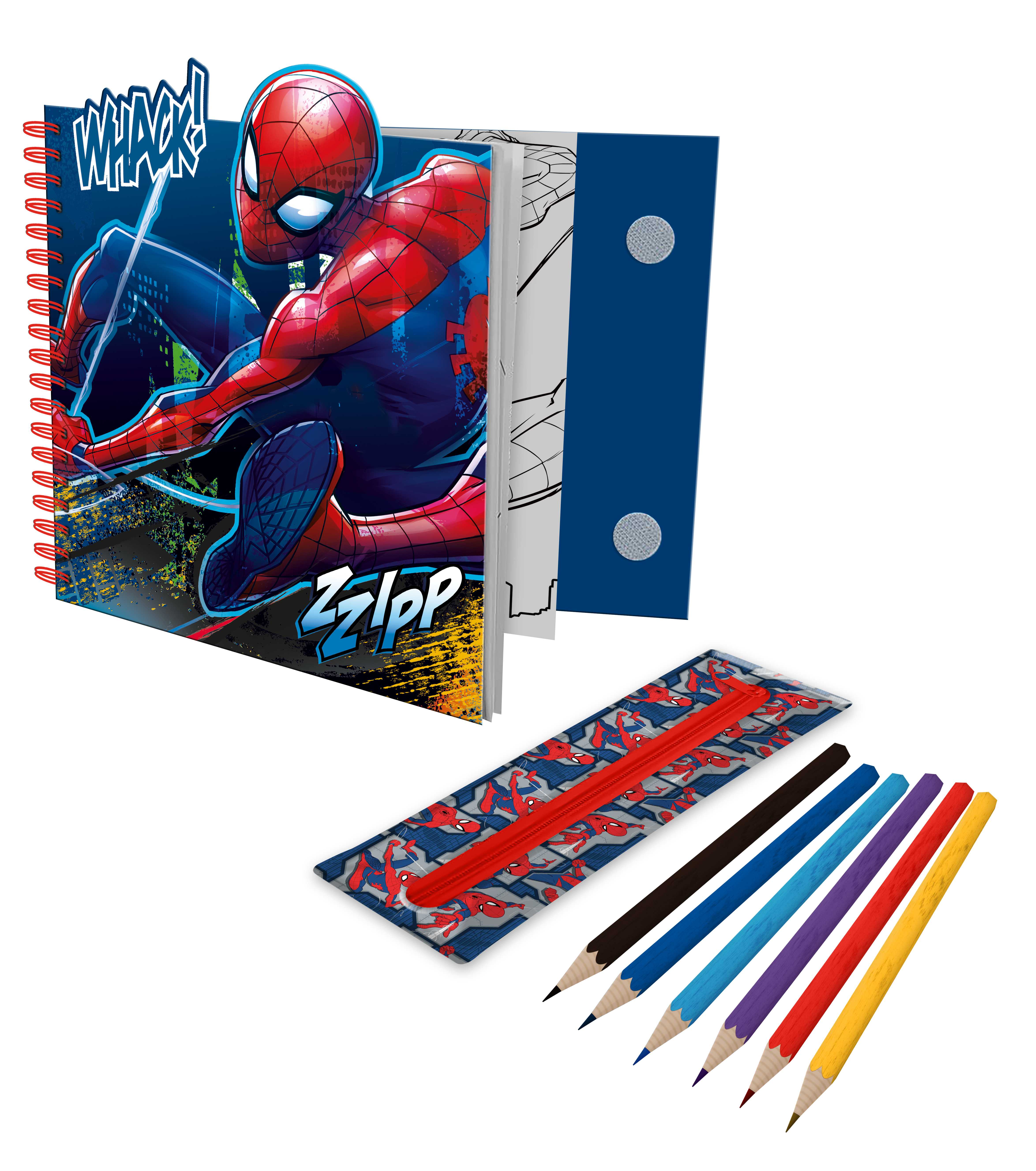 spiderman cuaderno actividades con estuche (kids licensing -sp50107)