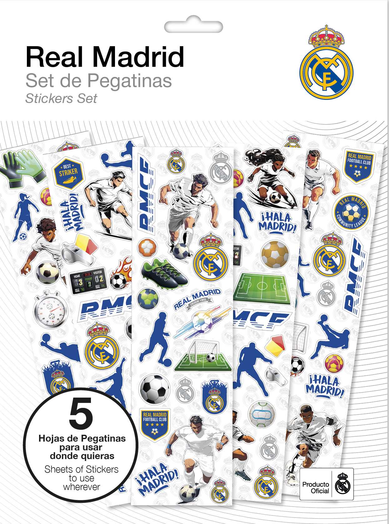 real madrid set de stickers