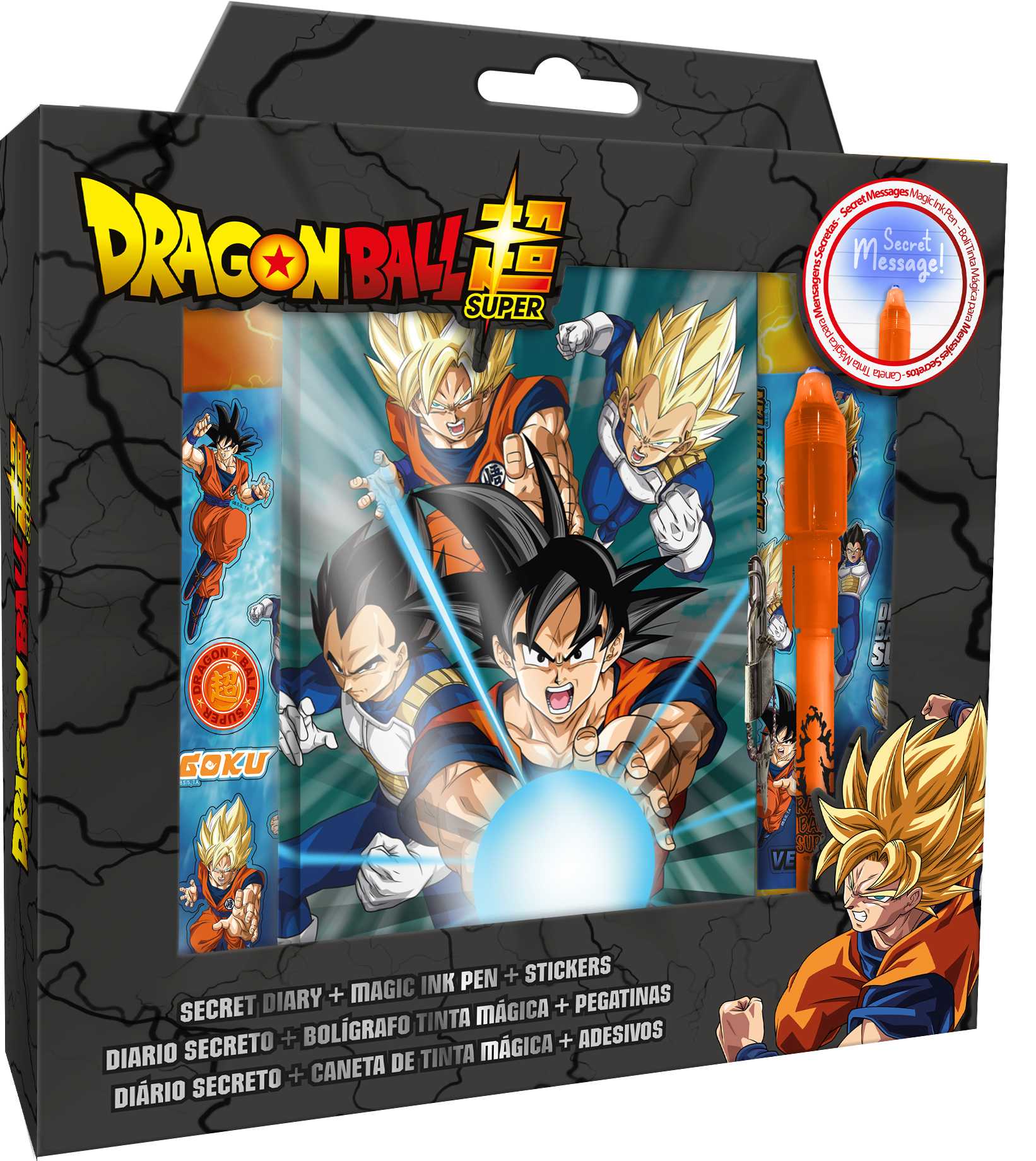 dragon ball diario con boligrafo magico (kids licensing - db00006)