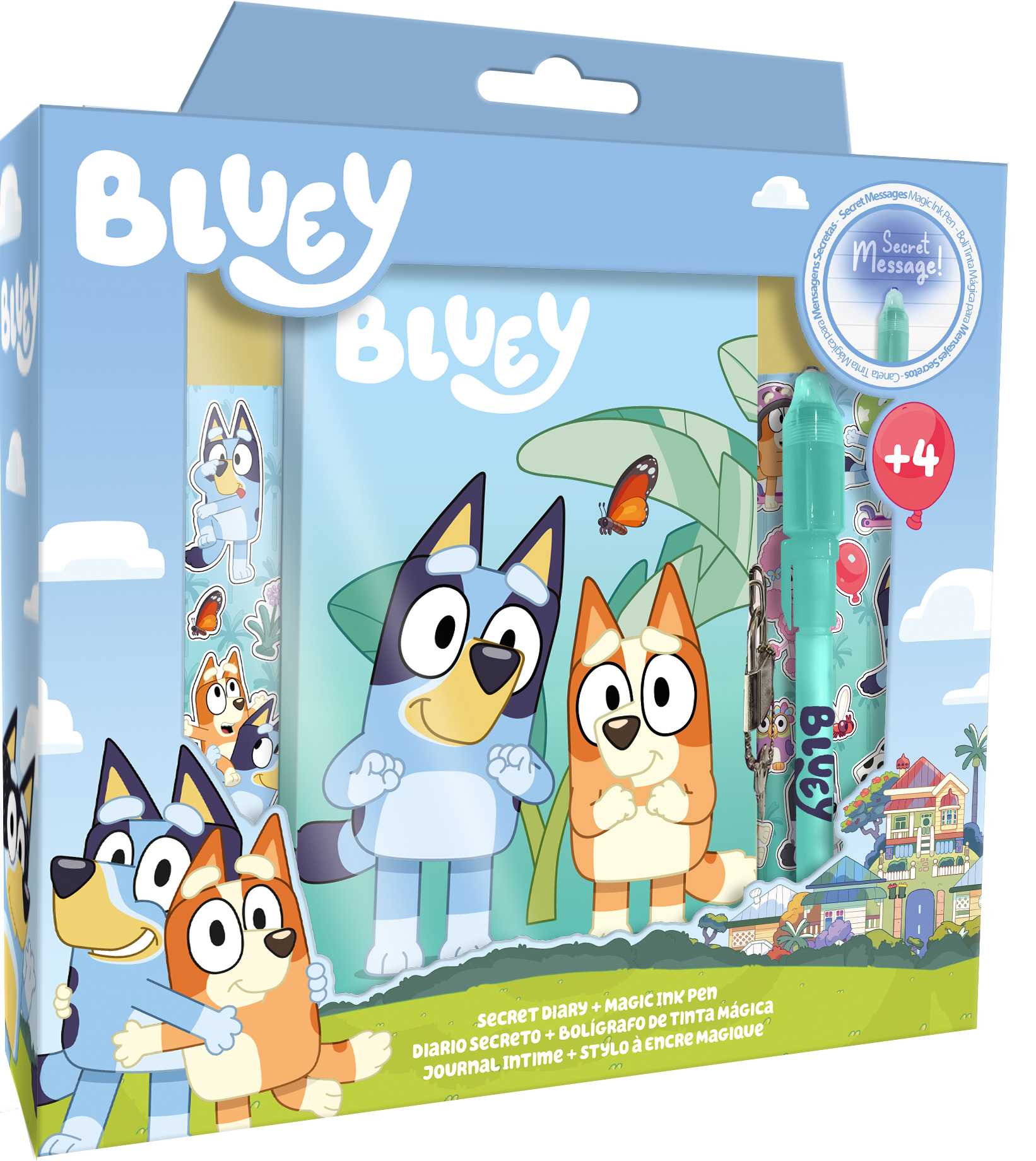 bluey diario con boligrafo magico (kids licensing - by00007)