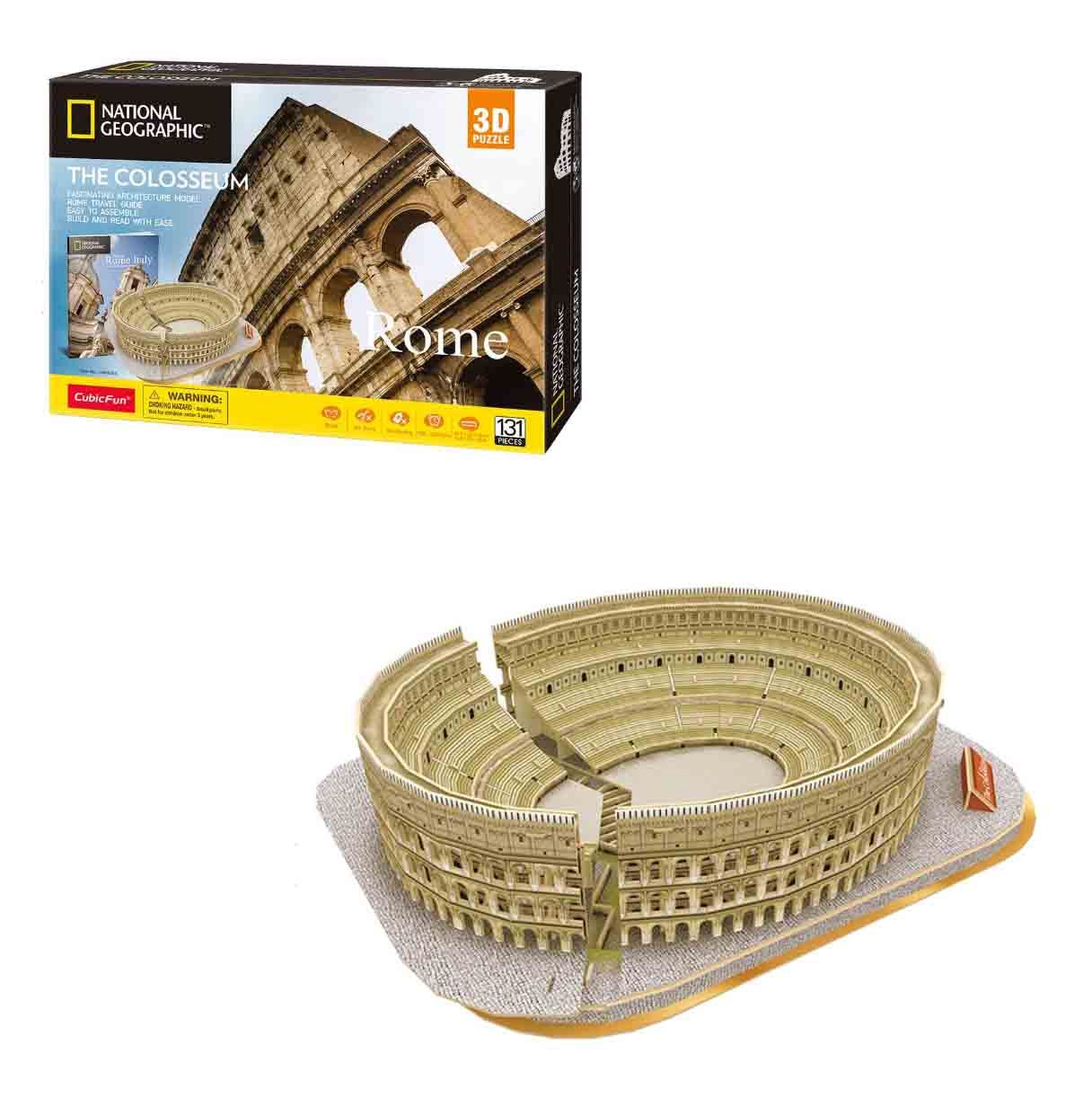 puzzle 3d coliseo national geographic   (world brands - ds0976h )