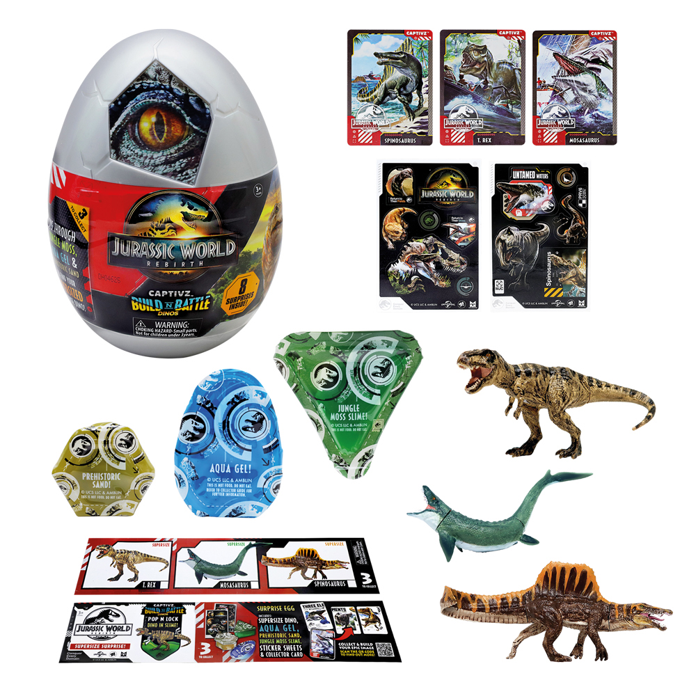 jurassic world captivz huevo sorpresa (toy partner - t01533)