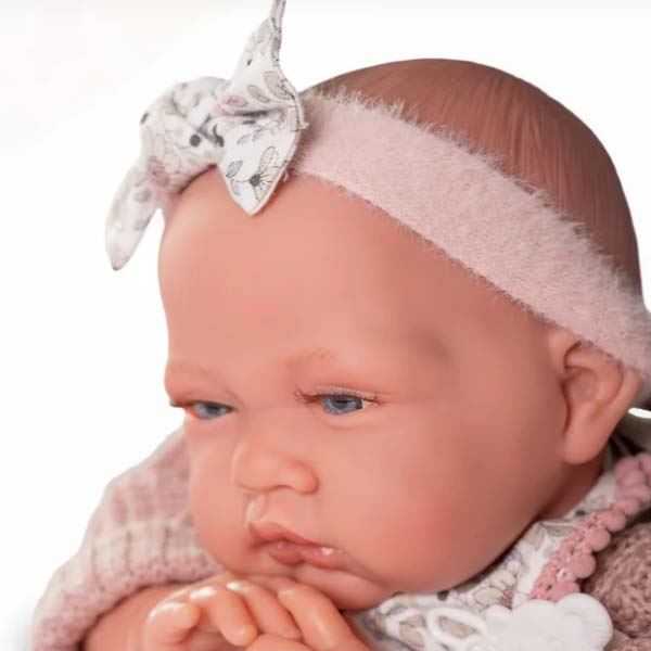 muÑeca recien nacida lua bolitas babero ( muñecas antonio juan - 33390 )
