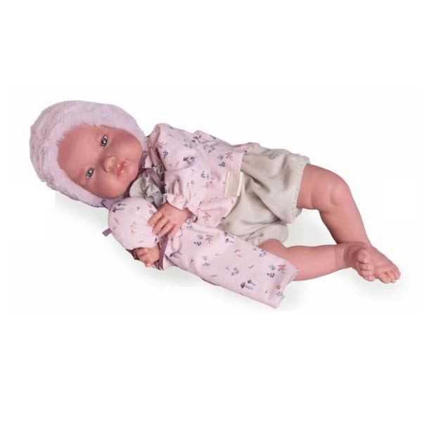mi primer reborn alejandra con dou dou (muñecas antoni juan - 81392)