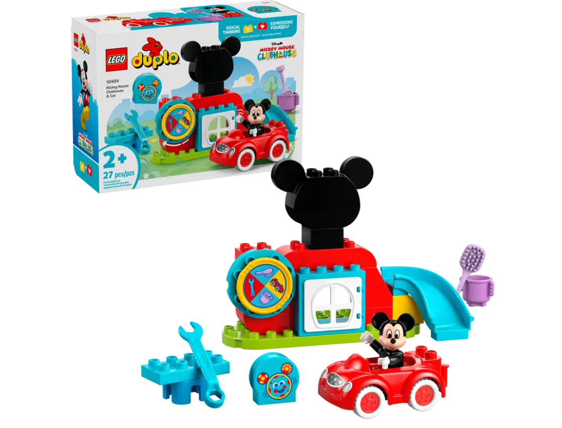 lego duplo casa y coche de mickey mouse (10454)
