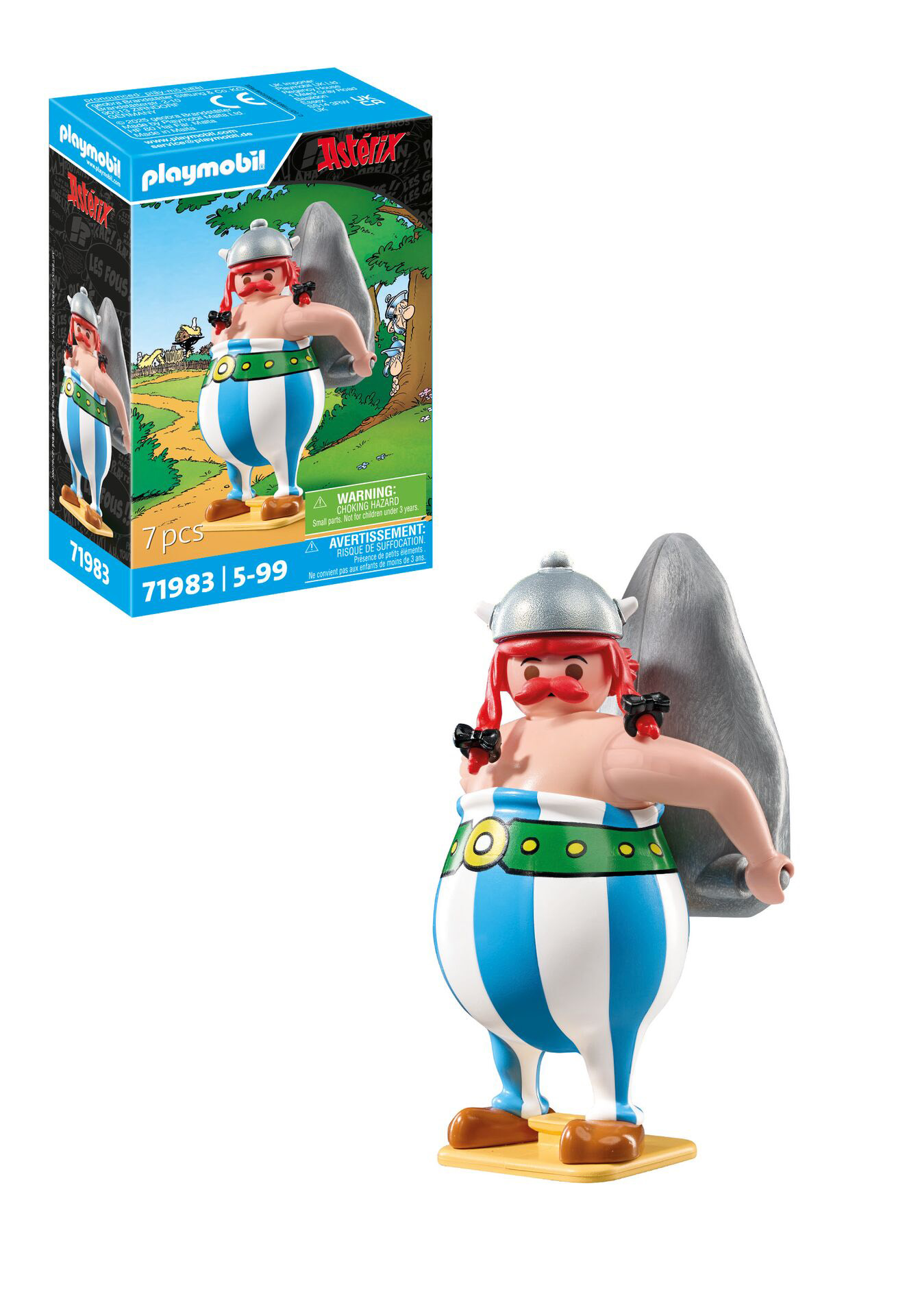 playmobil asterix obelix con menhir (71983)