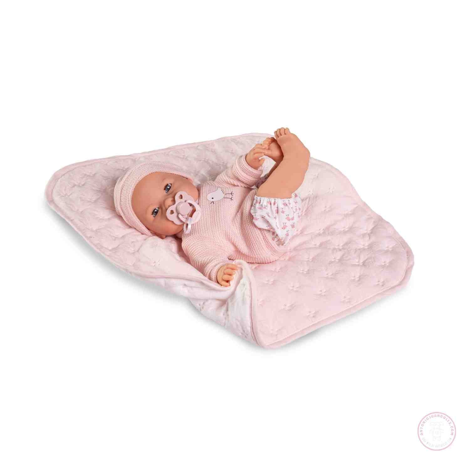 muÑeca bimba lloro mantita acolchada