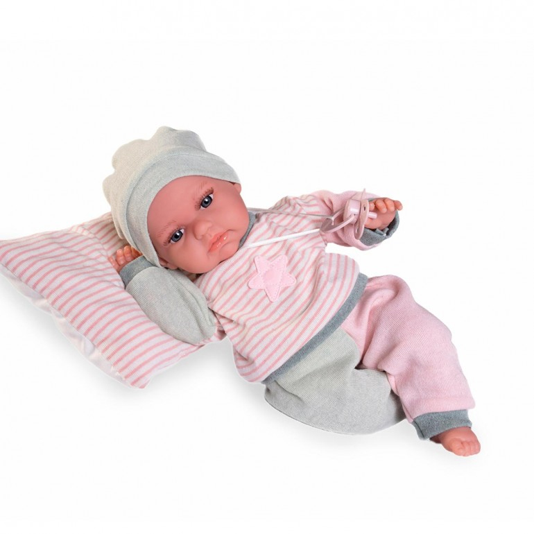 muÑeca toneta balbuceo con pijama (muñecas antonio juan - 70331)
