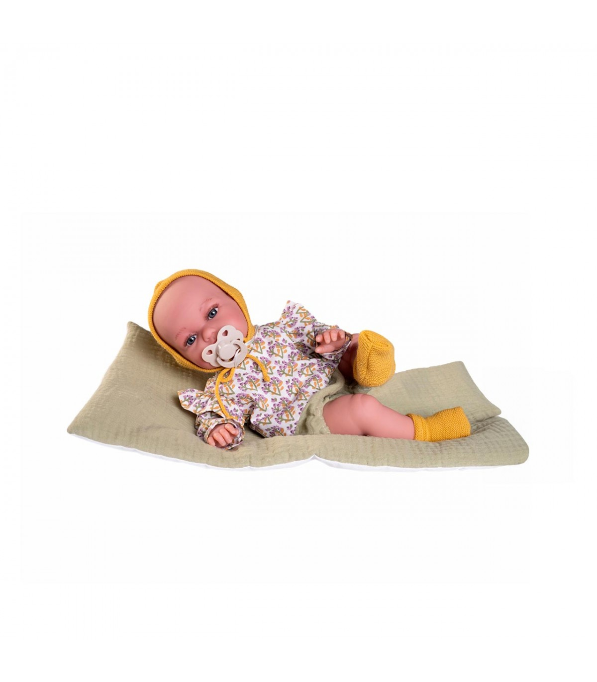 muÑeca baby toneta con camita posturitas