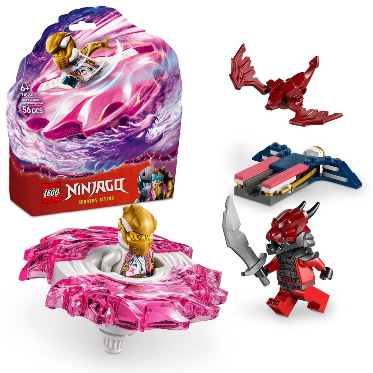 lego ninjago spinner spinjitzu del dragon de sora (71824)