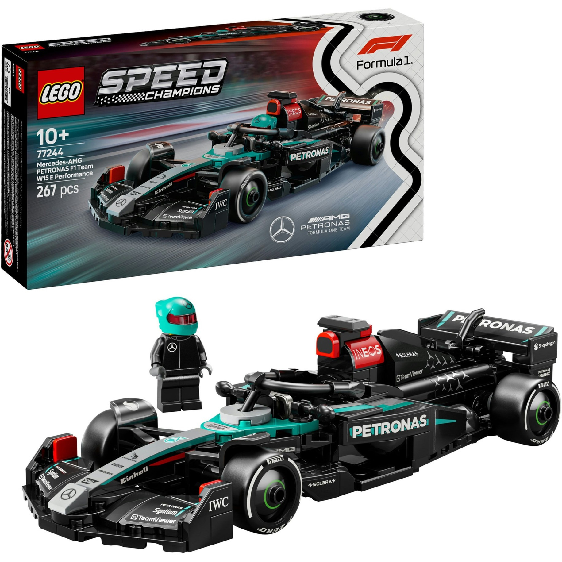 lego speed champions coche mercedes-amg f1 (77244)