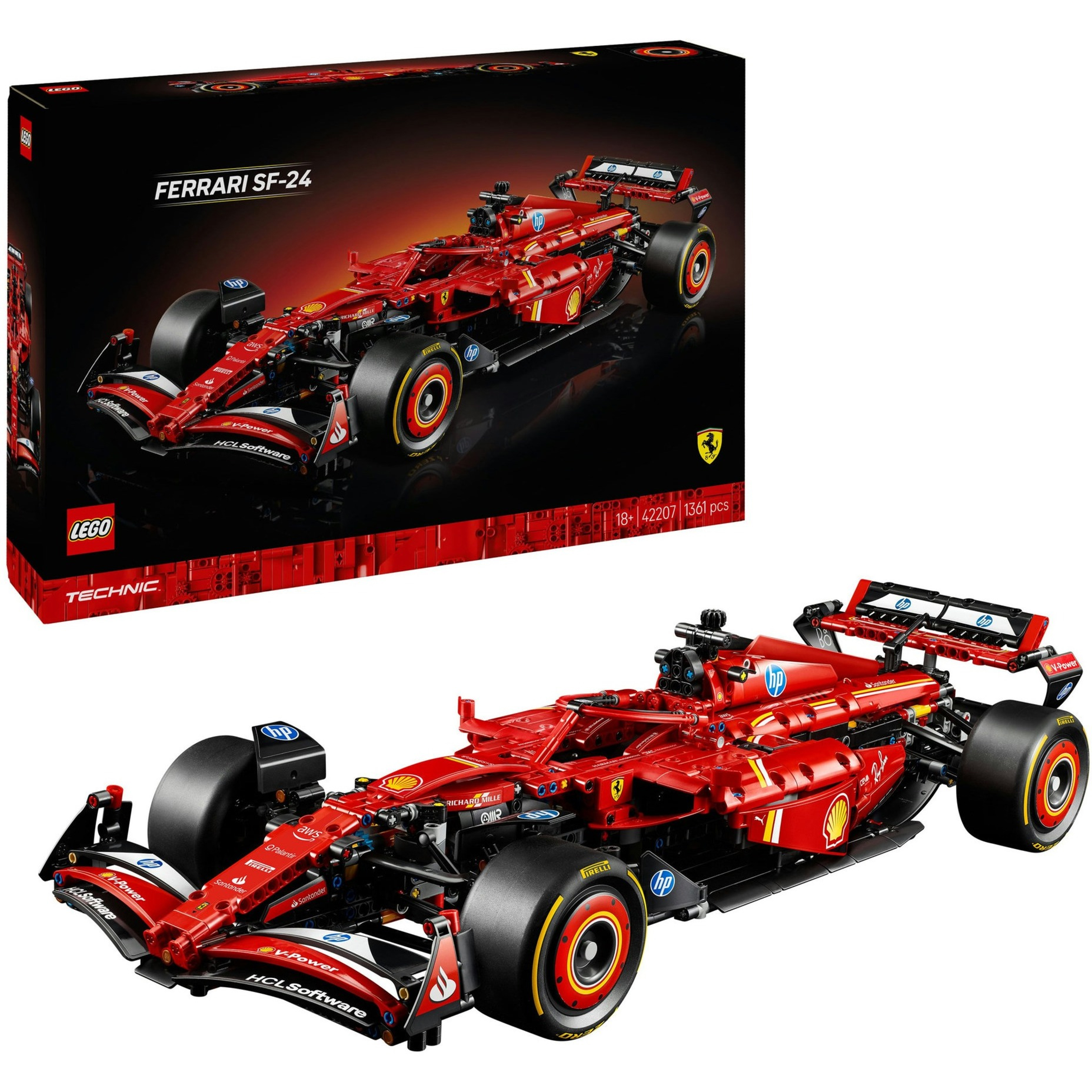 lego technic coche ferrari sf-24 f1 (42207)