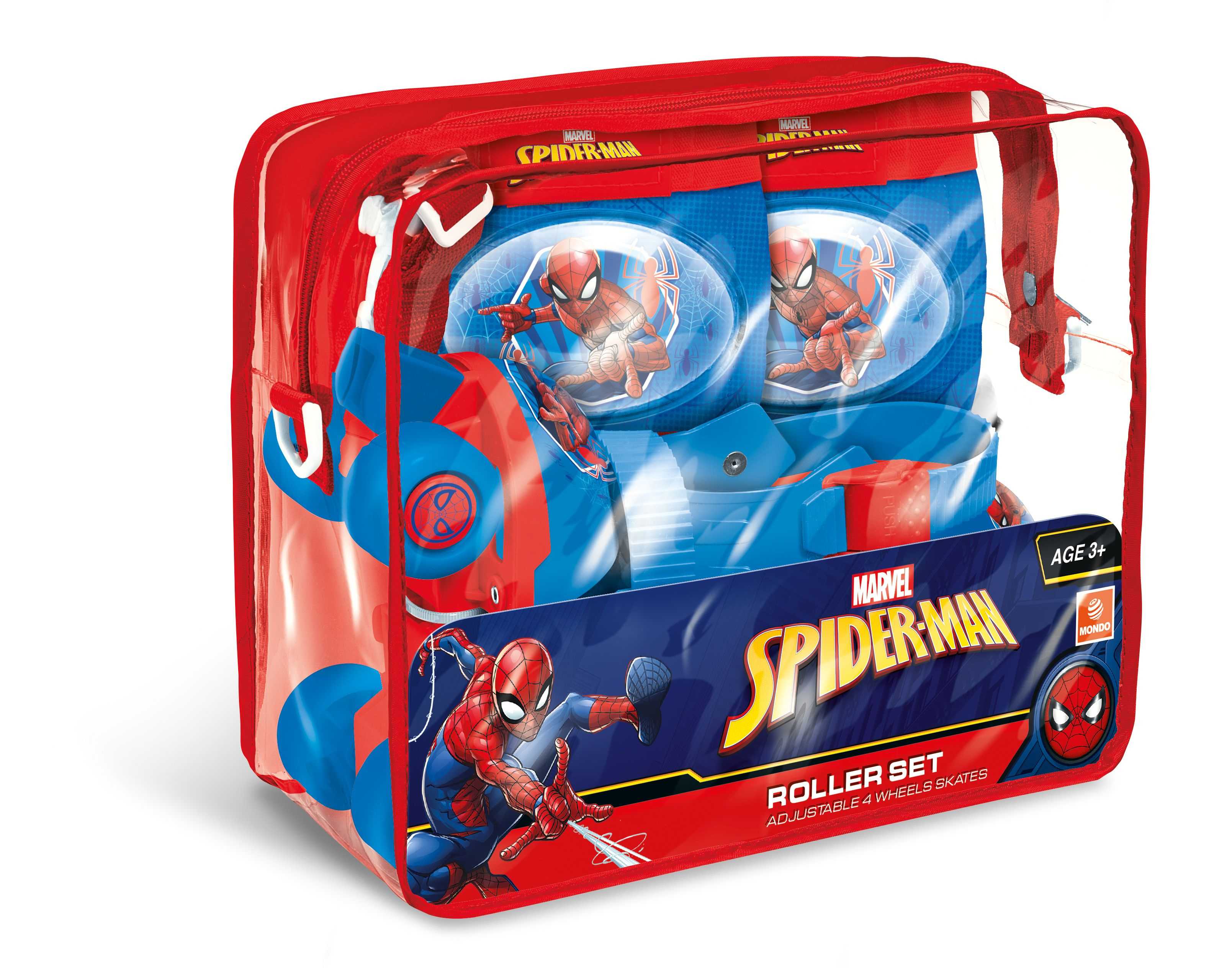 spiderman set patines+protecciones ( unice toys - 18390)