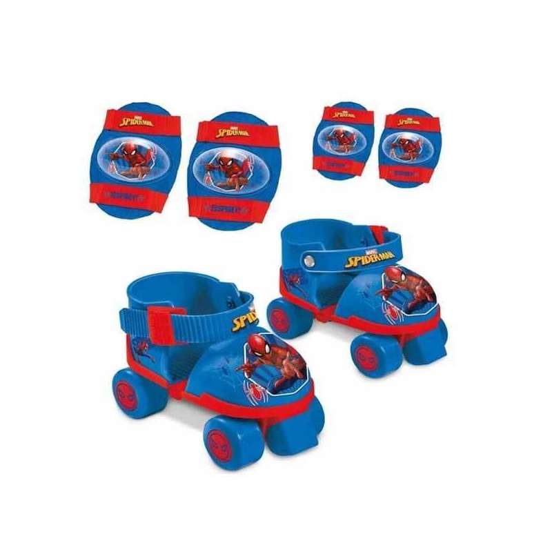 spiderman set patines+protecciones ( unice toys - 18390)