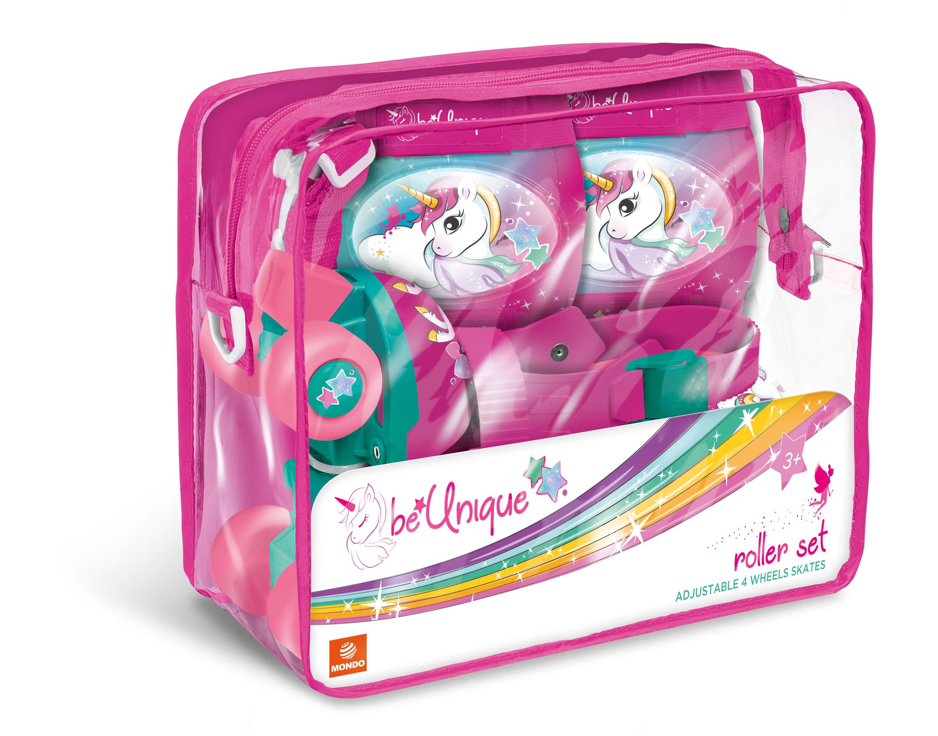 unicornio set patines+protecciones (unice toys - 28511)