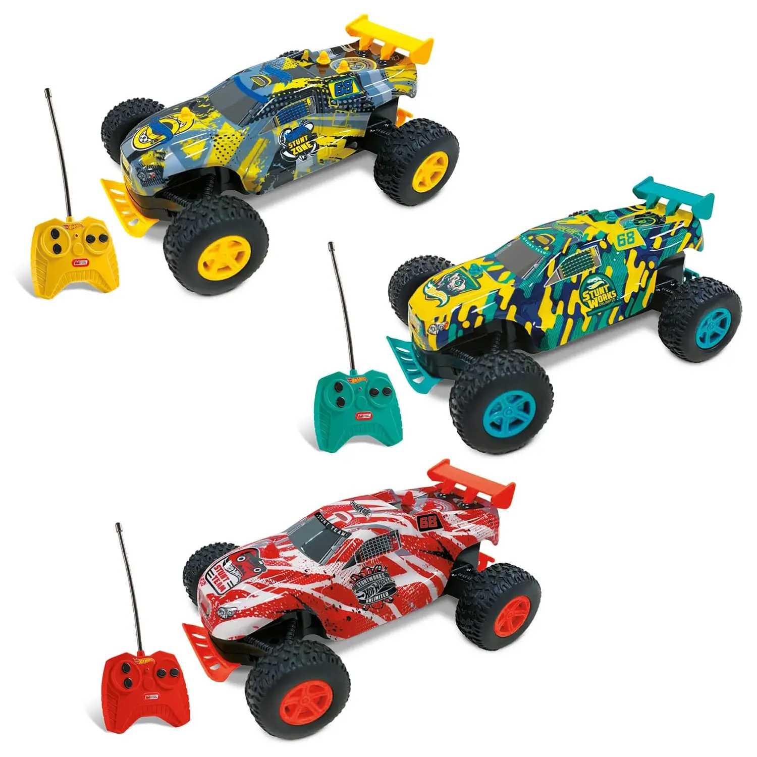 hot wheels coche r/c 1:24 rock monster surtidos (mondo- 63339)